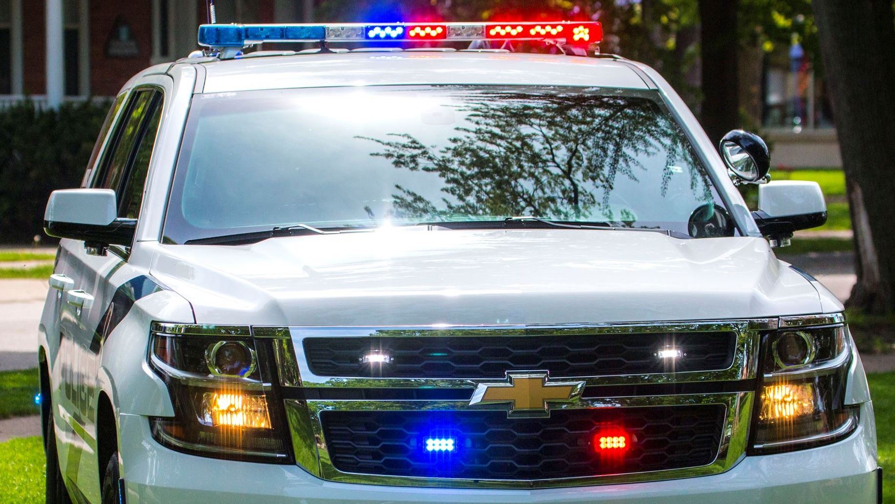 Cruiser with lights on