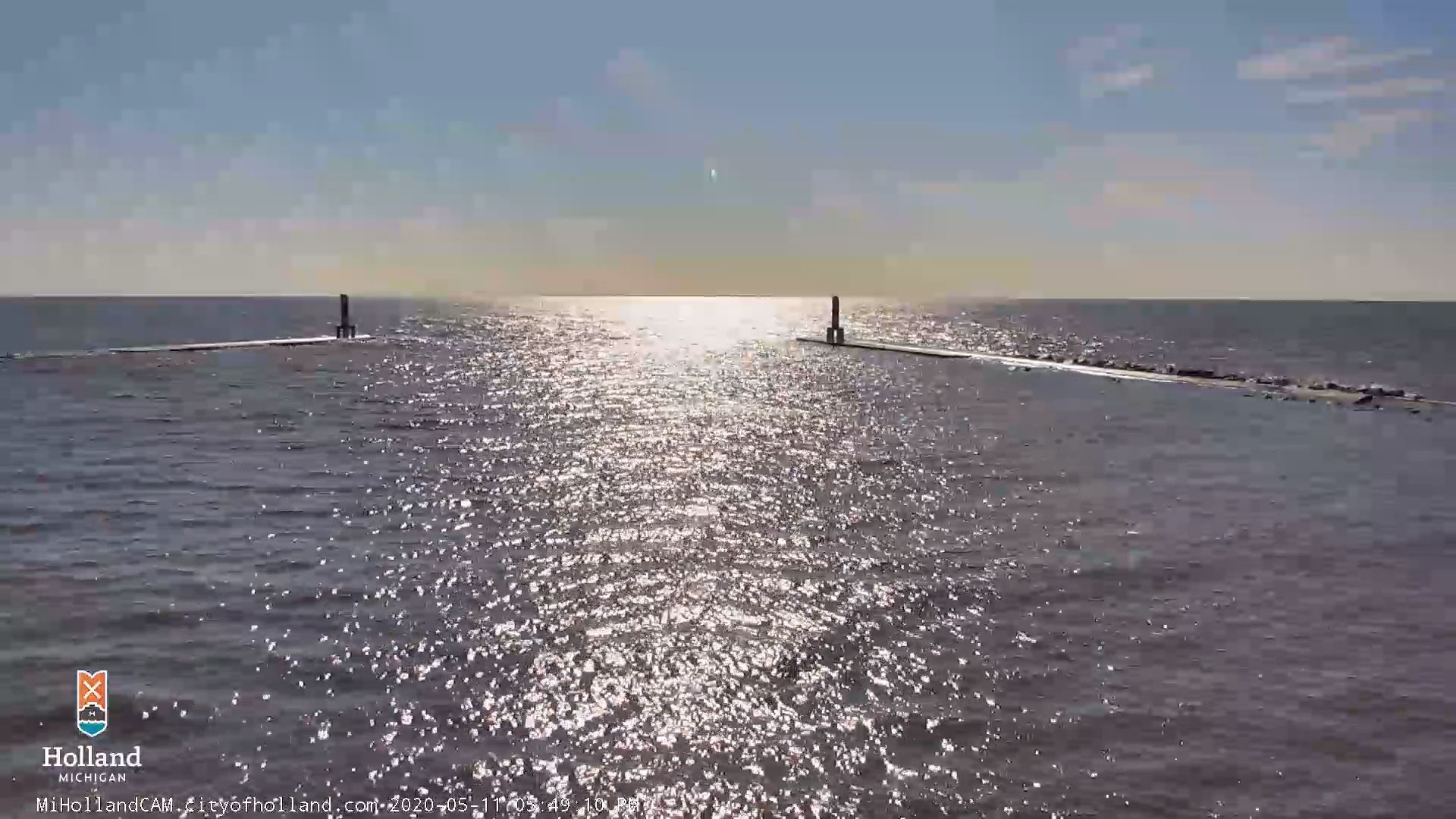 View of the channel before sunset