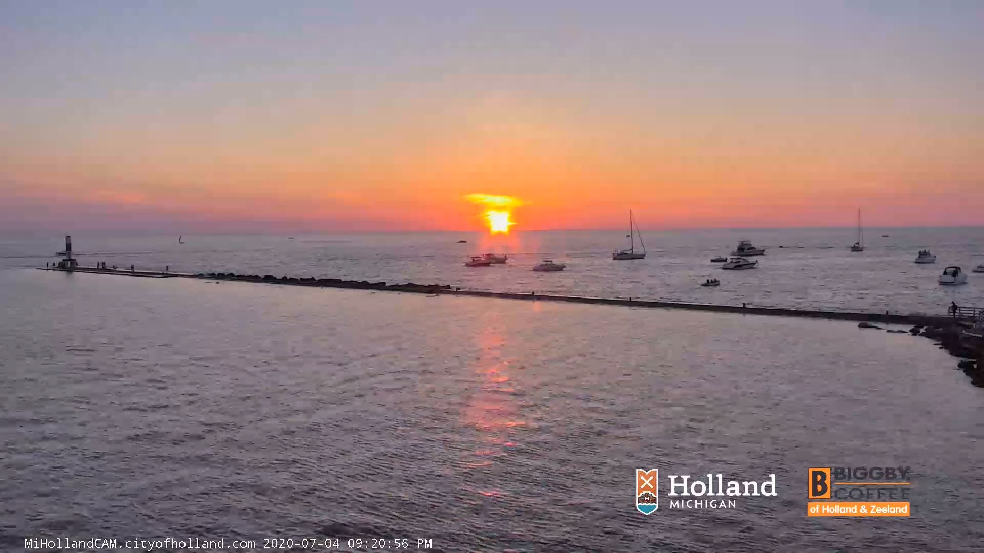 Sunset on July 4, 2020