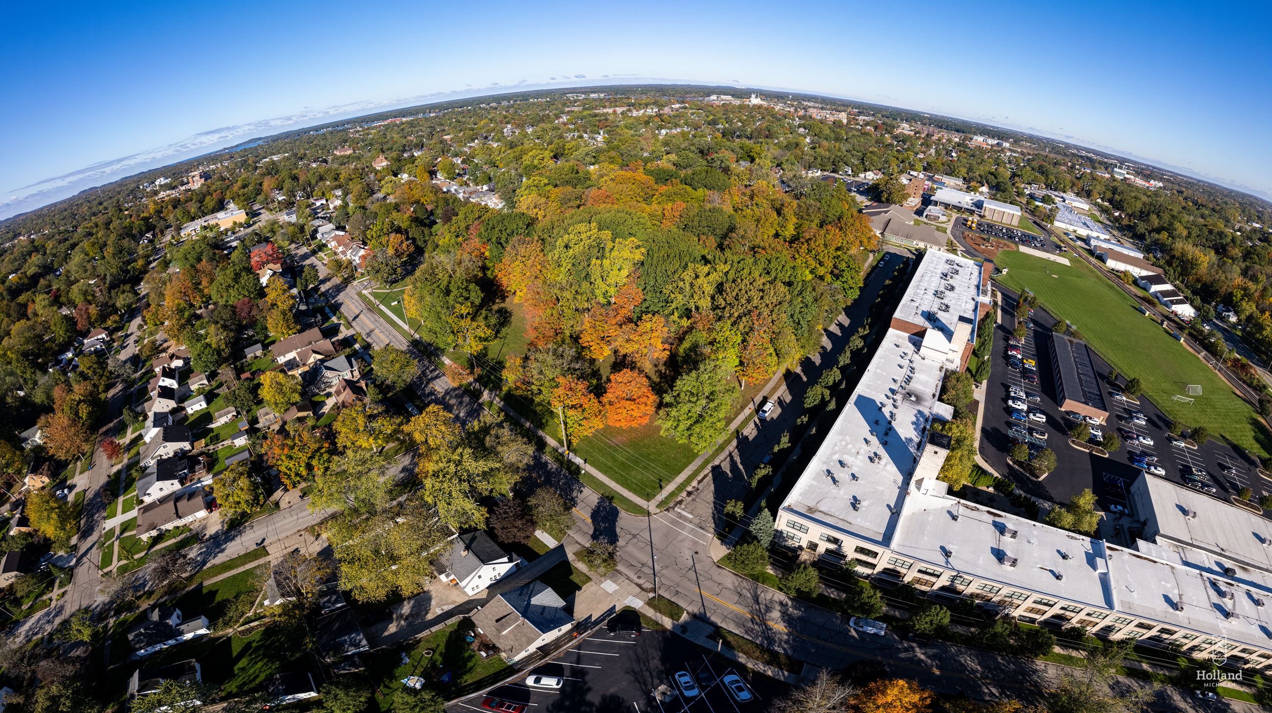 City of Holland drone fall