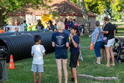 Children attending the National Night Out event