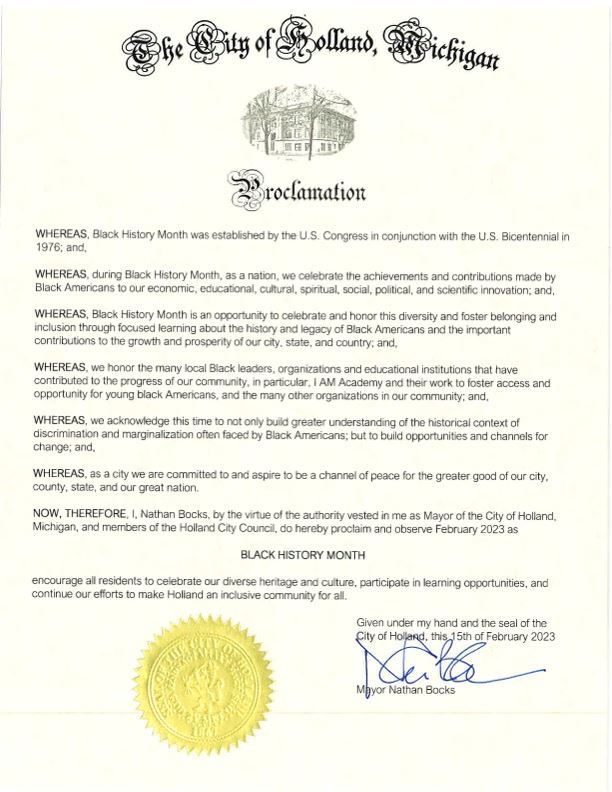 Proclamation - Black History Month(2023.02.15)