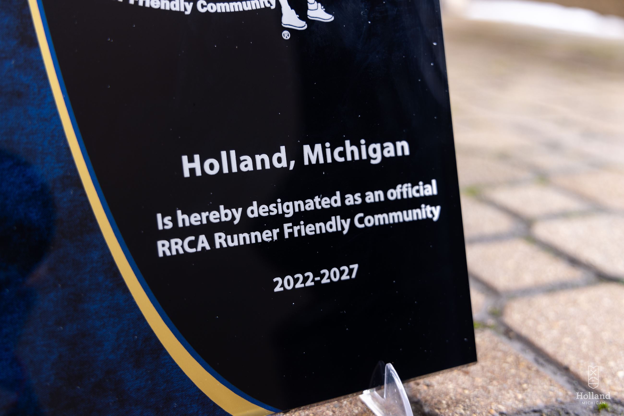 Running Friendly Community Plaque
