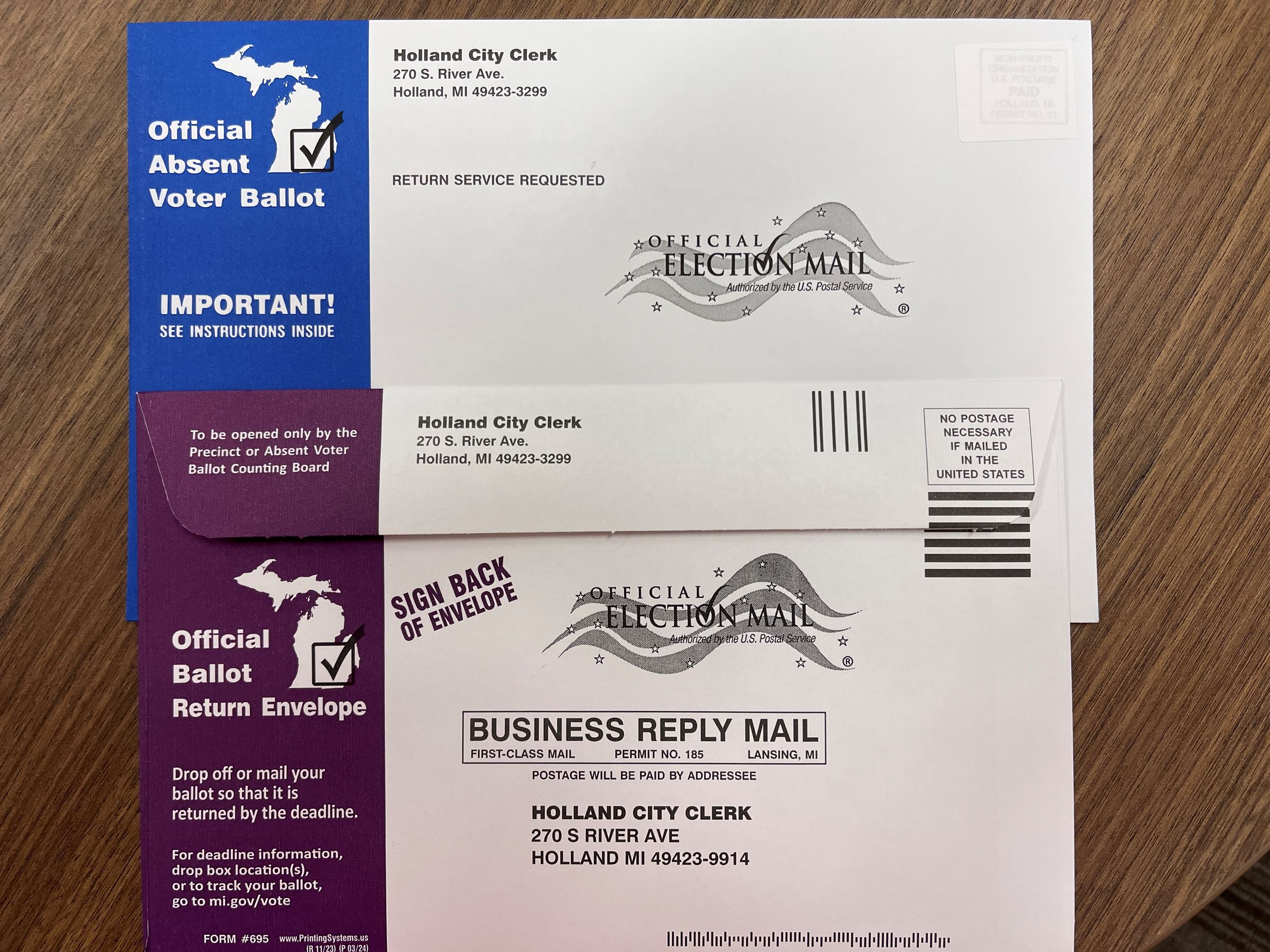 Absentee Ballot Envelope